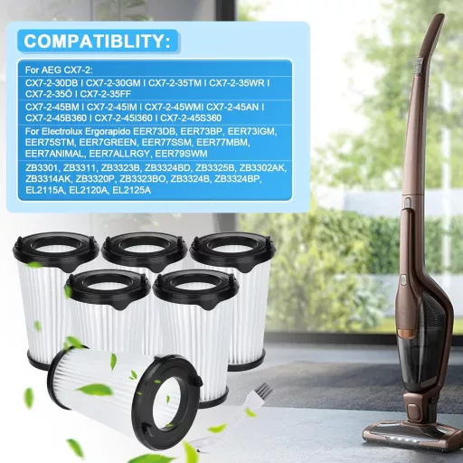 Filtru Leadaybetter CX7 pentru aspirator AEG, pachet de 4 bucăți, piesă de schimb AEF150