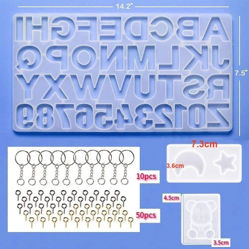 ABC epoxigyanta forma ,szilikon betűfora DIY kézműves