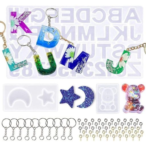 ABC silikonski kalup za slova za epoksidnu smolu - DIY pribor za ručni rad