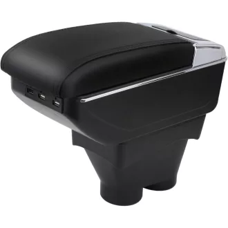   YJYWZH Peugeot 208 Középkonzol Tárolódoboz 2013-2018 Italos Tartóval