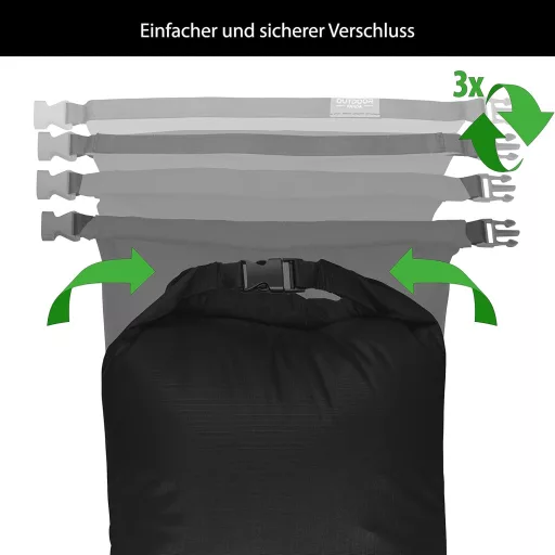 Outdoor Panda Ultralight Vízálló Táska 2L-15L Túrázáshoz Kerékpározáshoz Kajak