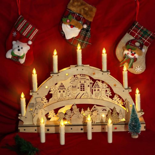 FREEPOWER 30db LED Karácsonyfa Gyertya Távirányítóval, Meleg Fehér Vezeték Nélküli Dekoráció