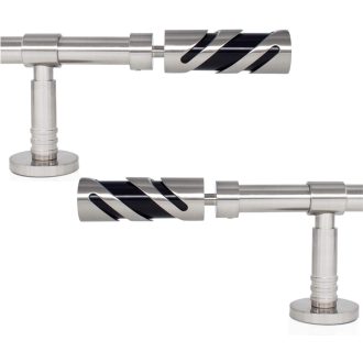   Gcurtain Fém Függönyrúd Szett, 16-19 mm Átmérőjű, 110-210 cm Állítható, Nagy Teherbírású, Dekoratív Végekkel - Csiszolt Felület, Egyszerű Sz