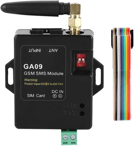 Sistem de alarmă GSM MAGT - Securitate inteligentă pentru casă fără fir, Notificare SMS pe 8 canale, Controlabil de la distanță, Compatibil cu tabletă și smartphone