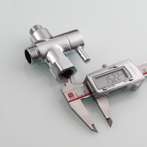 Tecmolog DSF007D Háromirányú Sárgaréz WC Lefolyó Adapter 3/8-12/17T - Krómozott Kivitel, CE Tanúsítvánnyal