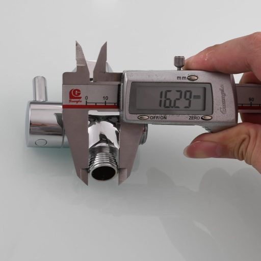 Tecmolog DSF007D Háromirányú Sárgaréz WC Lefolyó Adapter 3/8-12/17T - Krómozott Kivitel, CE Tanúsítvánnyal