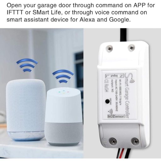 Garsent WiFi Garázskapu Nyitó Okos Távirányító App Vezérléssel EU