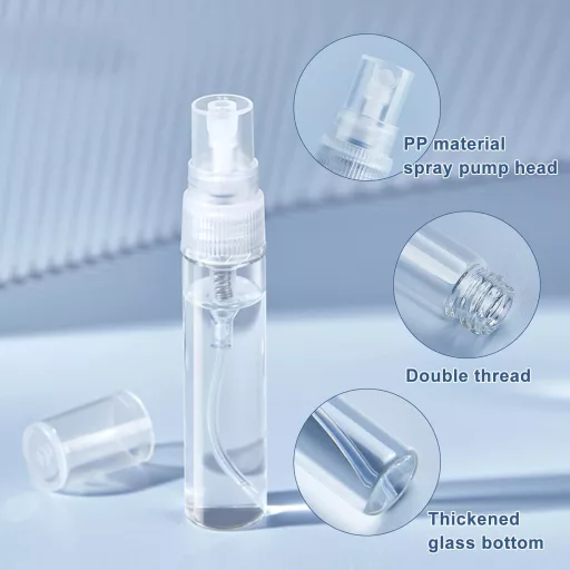 BENECREAT 30 db 5 ml üveg utazó parfüm spray palack szórófejes kozmetikai flakón