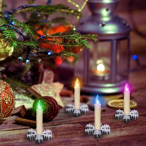 ZIYOUDOLI LED Karácsonyi Gyertyák Távirányítóval