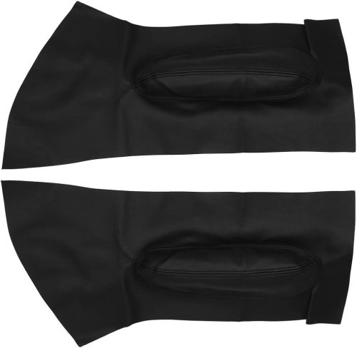 X AUTOHAUX Protecție Cotieră Panou Ușă Auto din Piele Artificială - Negru Față, Făcută Manual, Ușor de Montat, 64 x 30,5 cm, 2 buc.