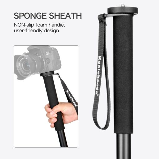 Koolehaoda alumínium kamera monopod alpesi bot fogantyúval 5 részes 7kg terhelhetőség