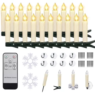 Vianočné LED sviečky ZIYOUDOLI s diaľkovým ovládaním