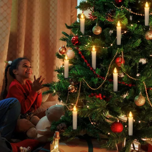 ZIYOUDOLI LED Božićne svijeće s daljinskim upravljačem