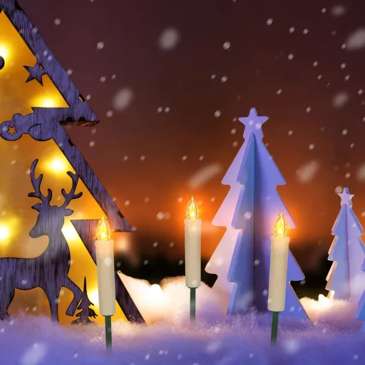 ZIYOUDOLI LED Božićne svijeće s daljinskim upravljačem