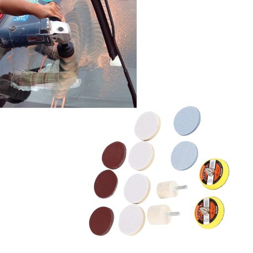 Set de lustruire a sticlei cu oxid de ceriu Hztyyier, 34 de piese, pentru îndepărtarea zgârieturilor