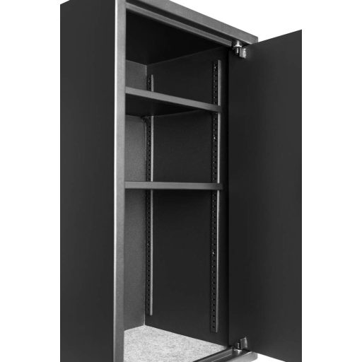 HomeSafe HV70K Széf Kulcsos Zárral, 70x40x36 cm, Nagy Méretű Acél Páncélszekrény Otthoni Értéktároláshoz, 2 Állítható Polccal, Falra Szerelh