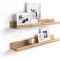 MOBILI FIVER 80 cm-es Képtartó Polc Szett 2 db Rustic Oak Olasz