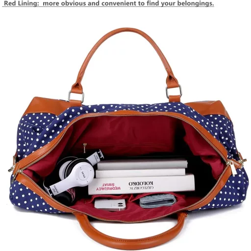 BAOSHA velika platnena putna torba ručna prtljaga vikend torba za žene HB-14