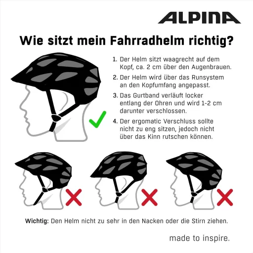 Alpina Plug-in-Light IV kerékpáros sisak LED világítással - Einheitsgröße