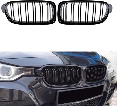 GSRECY BMW F30 F31 3-as Sorozat Fényes Fekete Vese Hűtőrács Szett - 318d 320d 330d 320i 328i 335i Kompatibilis 2012-2018 Modellekhez