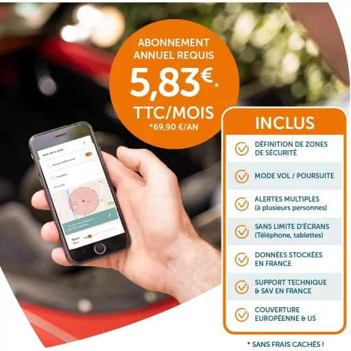 TRAKmy Vezeték nélküli GPS nyomkövető autóhoz, 5 év élettartam, 1 év előfizetés