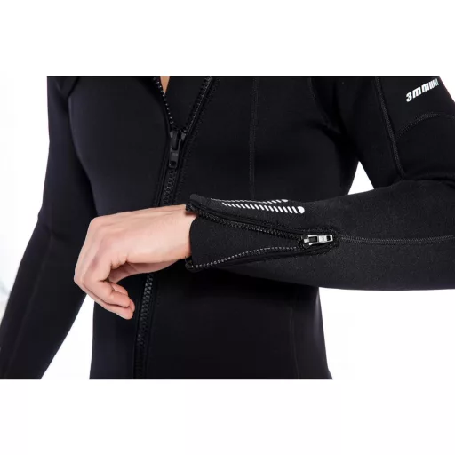 ZCCO 3mm Neoprén Teljes Test Wetsuit Cipzárral Búvárkodáshoz