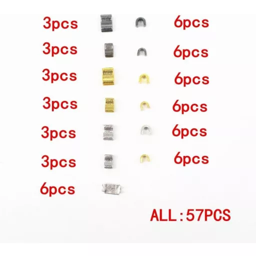 Set de reparație fermoare Meillia, 55 de piese, dimensiunile 3 și 5