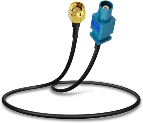 BINGFU Fakra Z - Cablu prelungitor antenă SMA tată 30cm - Compatibil GPS auto, radio FM, Sirius XM, 4G LTE, Bluetooth
