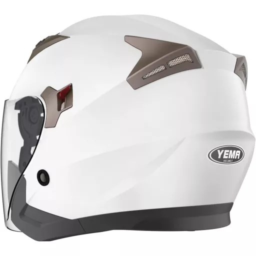 YEMA YM-627 Motoros sisak ECE dubbel vizierrel, napellenző, chopper stílusú