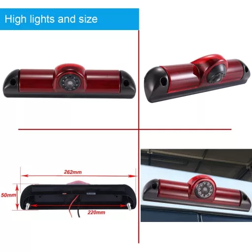 Cameră marșarier HD Kalakass Fiat Ducato X250 X290 Peugeot Boxer Citroen Vedere nocturnă Unghi reglabil