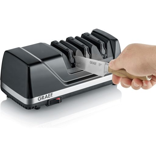 Graef CX125DE Knife Sharpener, 75, Diamond Discs, Black