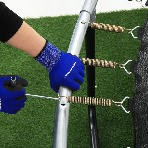 SONGMICS Trambulin Csere Ugrófelület 244 305 366 cm Fekete Mat