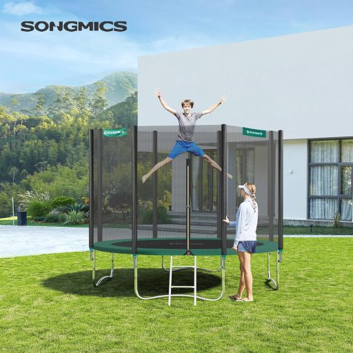 SONGMICS Protecție margine trambulină, rezistentă la UV, husă arcuri, covor de siguranță.