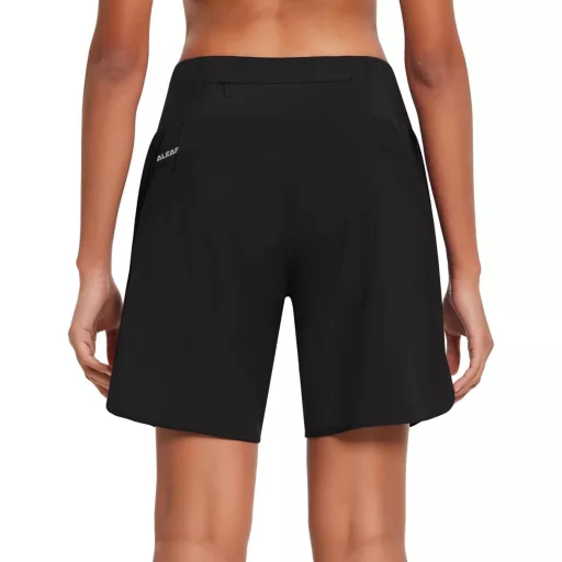 BALEAF női futó rövidnadrág 4 zsebbel, belső bikinivel, sportnadrág jogging - M, Black