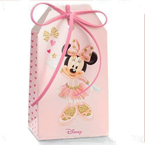 Șervețele de hârtie cu sclipici pentru fete, model Disney Minnie Balerină, pachet de 10 bucăți