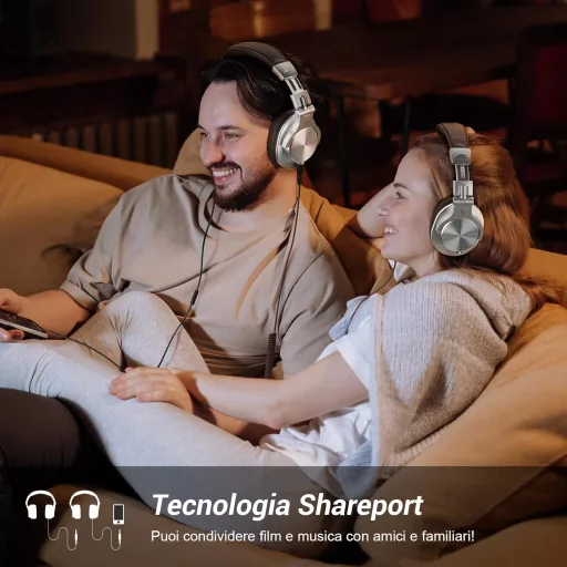 OneOdio Bluetooth fejhallgató DJ-khez, gitárhoz és billentyűshöz SharePort technológiával