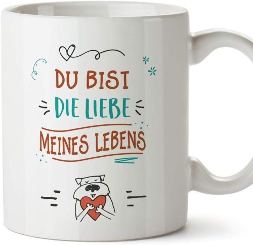 Mugffins Cană Cadou cu Subtitrări în Germană 350 ml - Ceașcă de Cafea Unică