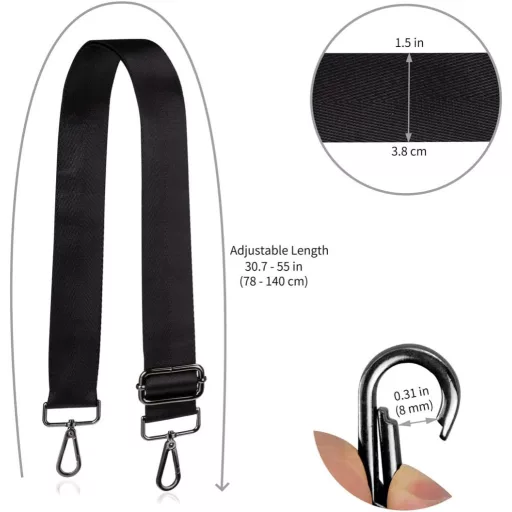 ALLZEDREAM Táska Vállpánt Állítható Széles Csere Pánt Kézitáskához