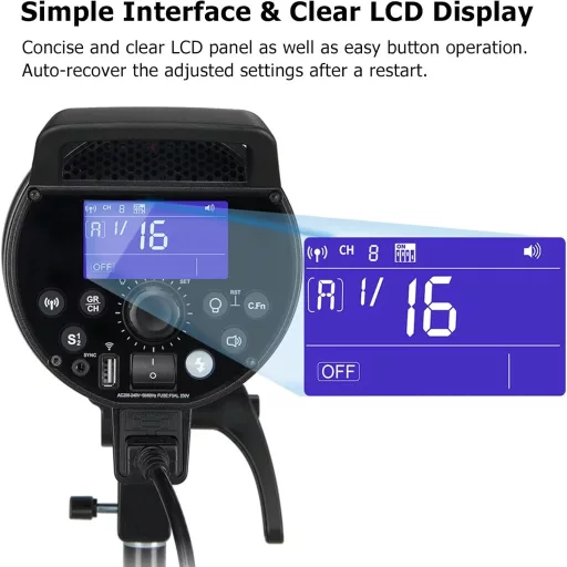 Godox DP600III Stúdió Vaku 600W Professzionális Monoblokk Bowens Csatlakozóval és 2.4G Vezeték Nélküli Rendszerrel