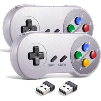   Bezdrôtový USB gamepad miadore, 2 ks SNES emulátor ovládač pre PC, Mac, Retropie