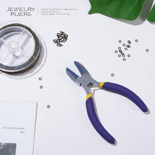 BENECREAT kliješta s plosnatim nosom i dvostrukim najlonskim čeljustima za izradu nakita i oblikovanje žice