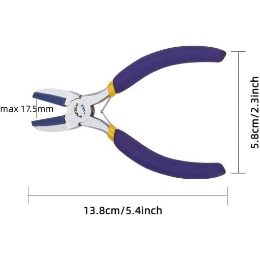 BENECREAT Dupla Nylon Fogú Lapos Orrú Fogó Ékszerkészítéshez Drótformázáshoz