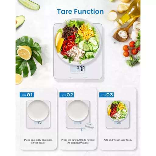 Cântar de bucătărie digital RENPHO cu calculator nutrițional și aplicație