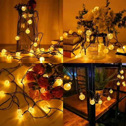 Solárne záhradné rozprávkové svetlá OxyLED, vonkajšia dekorácia, teplá biela LED