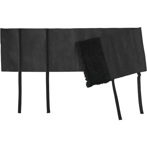 Jazdecké návleky BootyBay Lovas Haspánt XL – Čierna ochrana proti otlakom od ostrôh, pružný priedušný materiál, s hrubou flísovou podšívkou