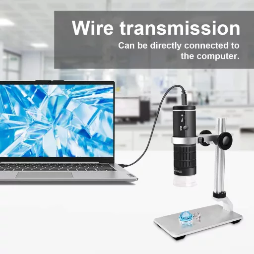 Cainda WiFi Digitális Mikroszkóp 1080P HD 50-1000x Nagyítás iPhone Android Mac Windows