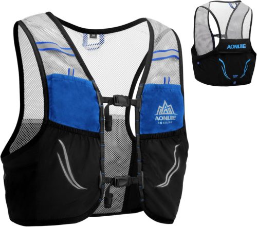 Azarxis 2.5L Ultrakönnyű Futó Hátizsák - Maraton, Hegyi Futás és Kerékpározás - Kék-Fekete Unisex Hidratációs Hátizsák