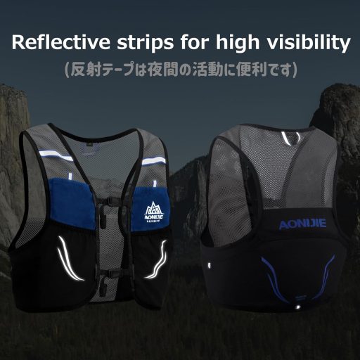 Azarxis 2,5L Ultraľahký bežecký batoh - Maratón, horský beh a cyklistika - Modro-čierny unisex hydratačný batoh