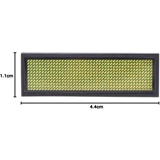 Garosa Programozható LED Kijelző Jelvény Sárga 93x30mm USB Étterem Bár Rendezvény