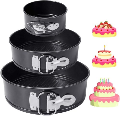 Set forme rotunde de copt 3 buc - HomeMall forme de tort antiaderente, etanșe
